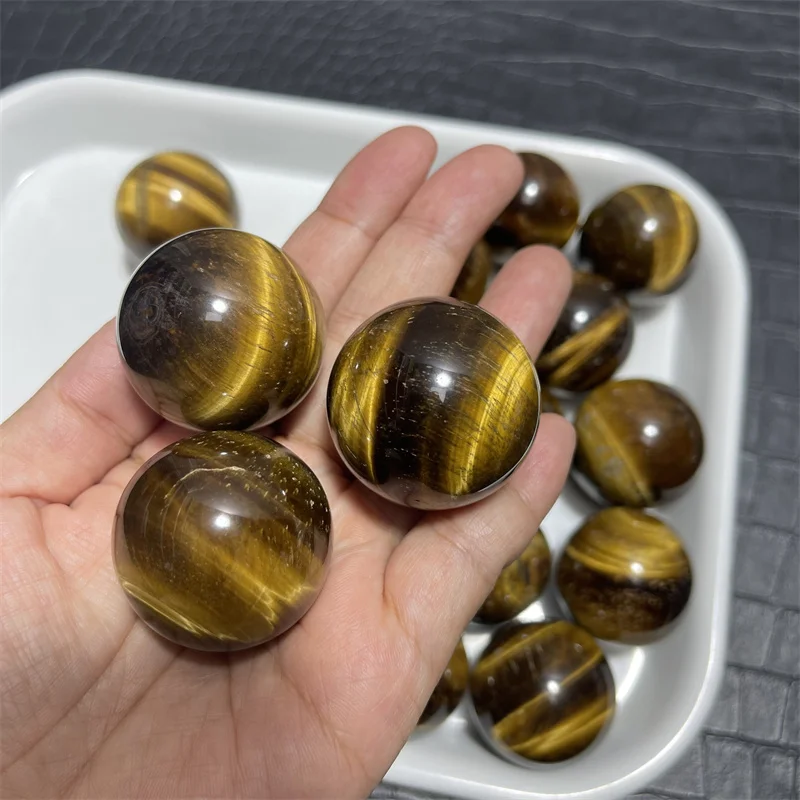 1kg Tiger Eye Stone Ball Natural Energy Ore Specimen Healing GemStone Quartz Spiritual Meditation Crystal Home Decoration Gift