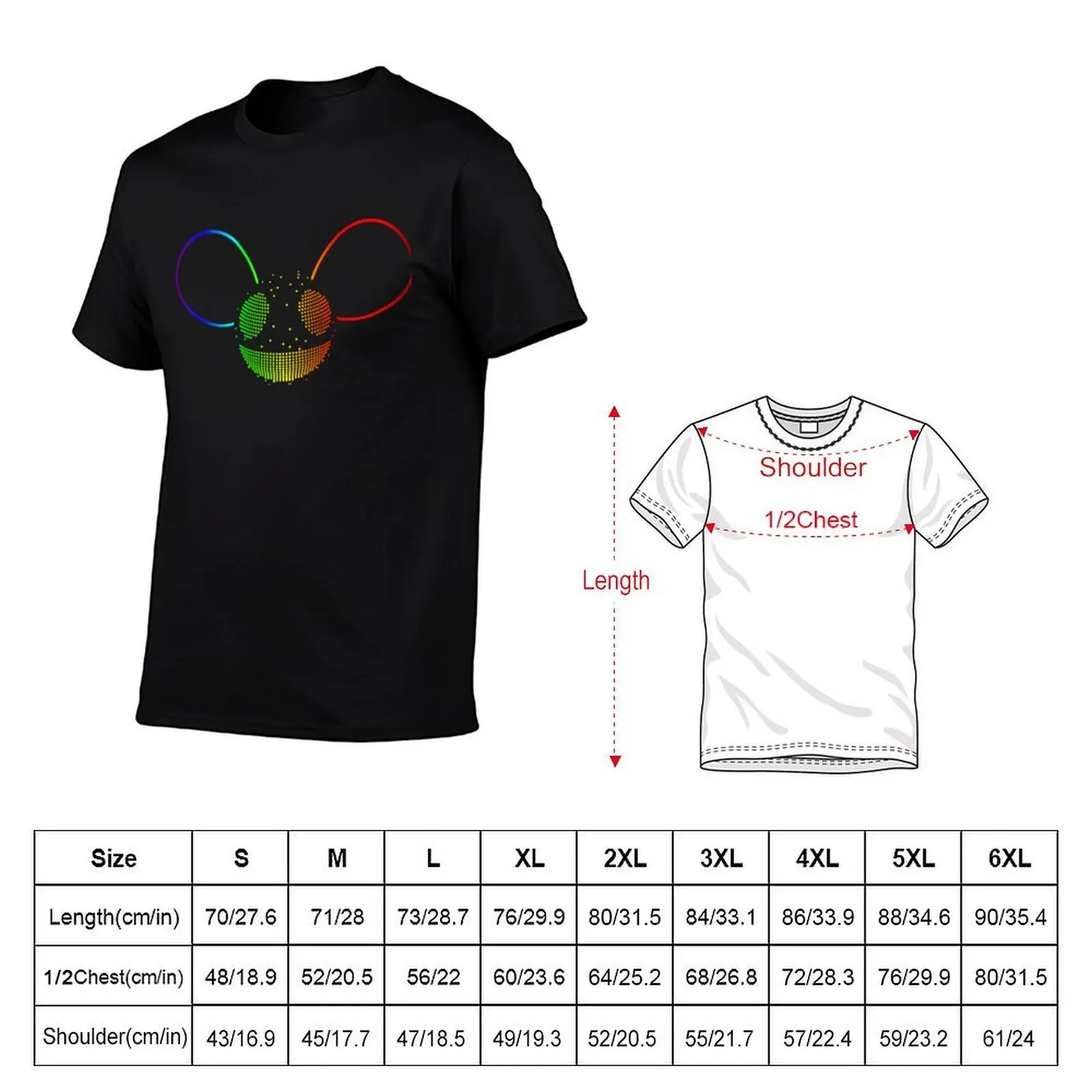 deadmau5 T-Shirt cotton t shirt pack funny t shirts cotton man tshirt T-Shirt