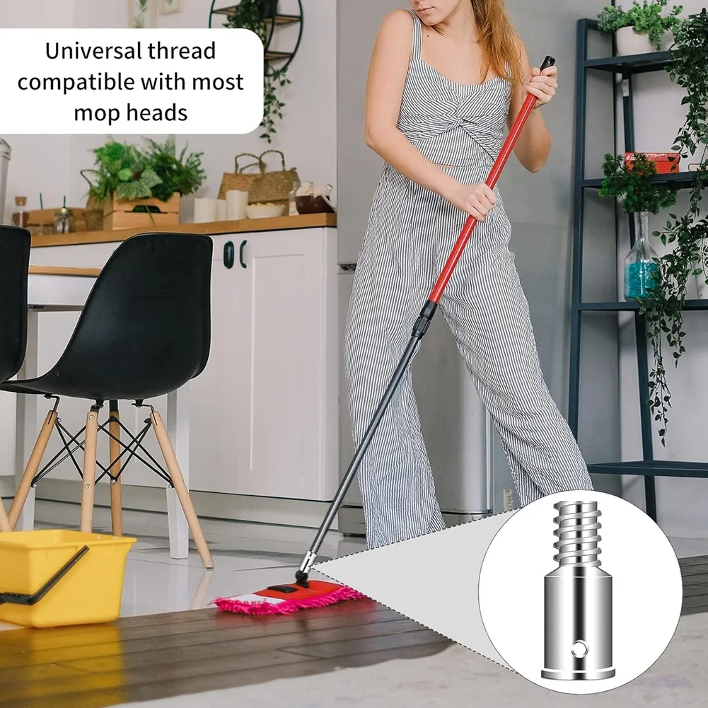 【New-Sale】Replacement Thread Tip Ultra Threaded Tip Repair Kit 1 Inch Extension Pole Adapter Tips For Mop Broom Brush 2Set