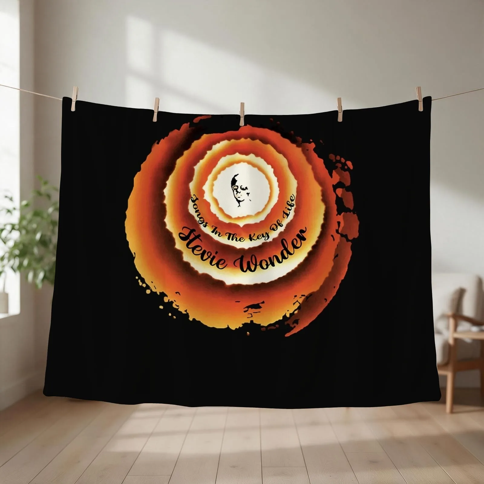 Songs In The Key Of Life Throw Blanket couch cozy soft plush fuzzy picnic outdoor blanket