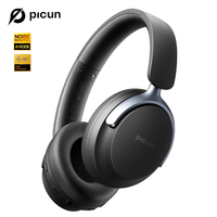 Picun NC60 ANC Wireless Bluetooth 5.4 Headphone 48dB Hybrid Active Noise Cancellation Headsets 40mm Driver 80H Playtime Earphone