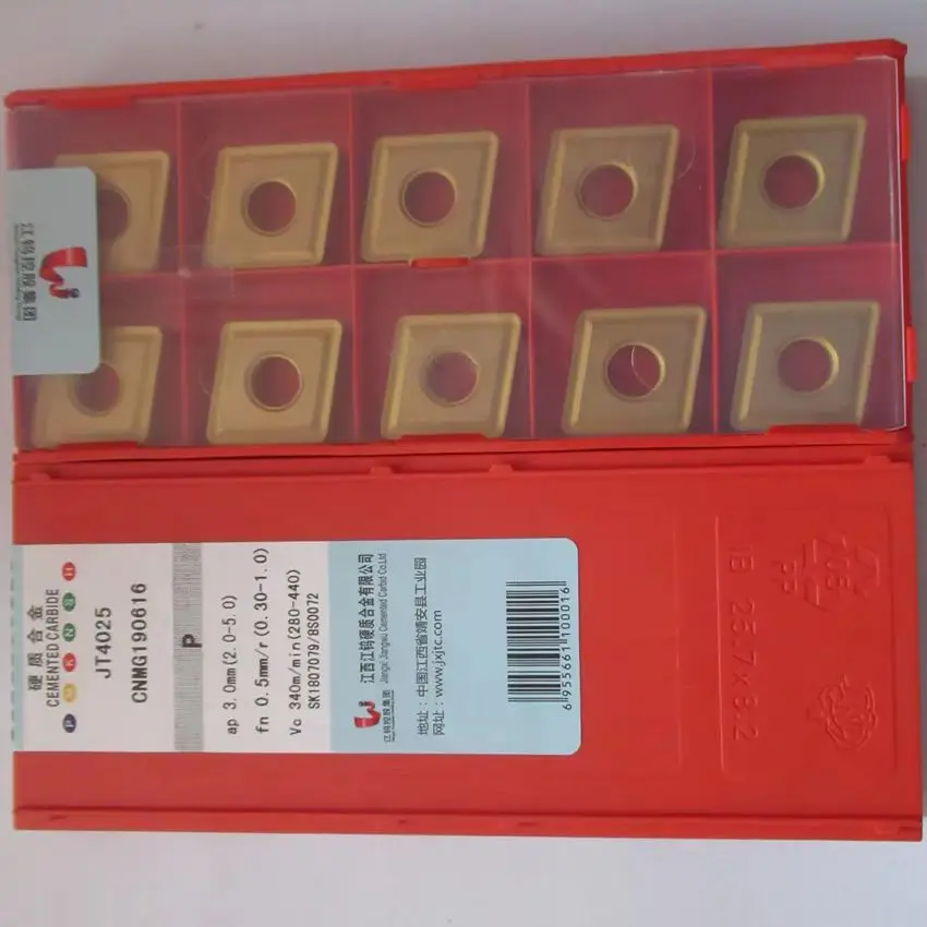 

CNMG190616 JT4125/CNMG190616 JT1225/CNMG190616 JT3115/CNMG190616 JT3215/CNMG190616 JT4025 JXTC CNC carbide inserts 10pcs/box