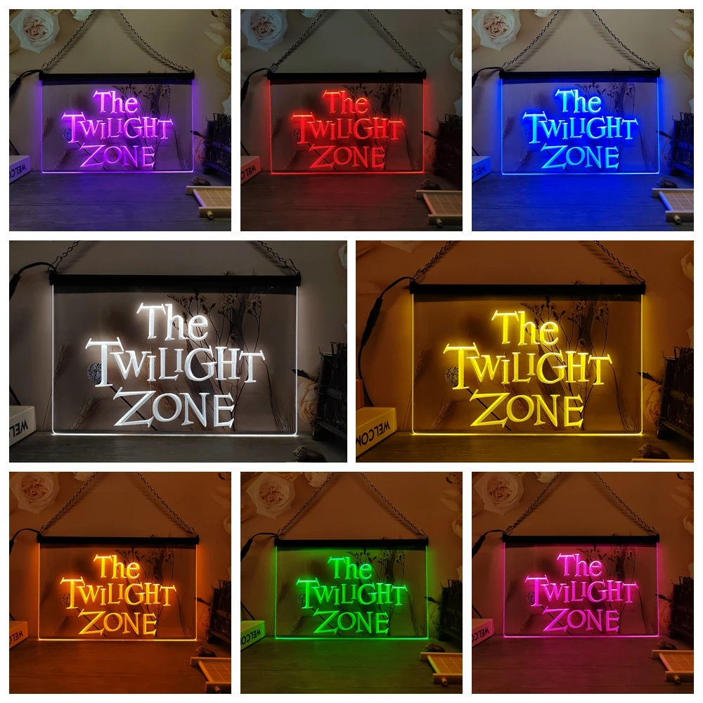 The Twilight Zone LED Neon Sign-3D Carving Wall Art for Home,Room,Bedroom,Office,Farmhouse Decor