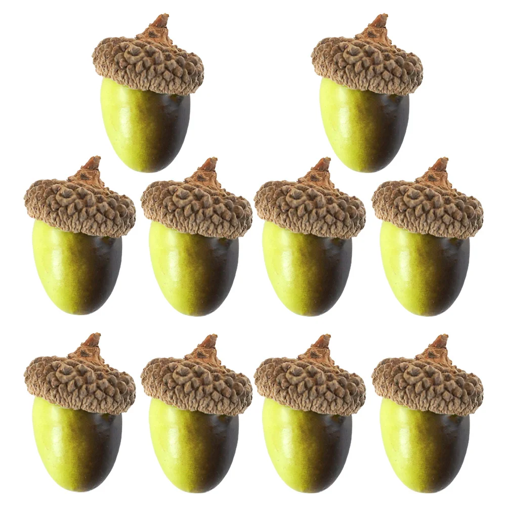

1Set Christmas Decorative Artificial Acorns Fake Acorn Green DIY Accessories Crafts Holiday Supplies Artificial Acorn