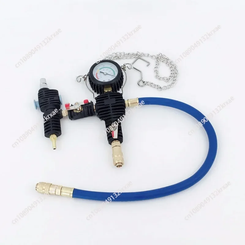 28pcs car water tank pressure leak test tool replacement coolant vacuum pressure gauge leak detector test