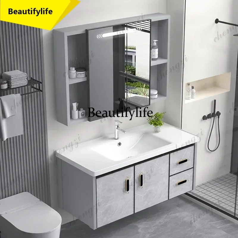 y45  Mirror Wall Organizer Bathroom Cabinet Storage Perfume Vanity Cupboard Closet Modern Decorations Archivadores Room