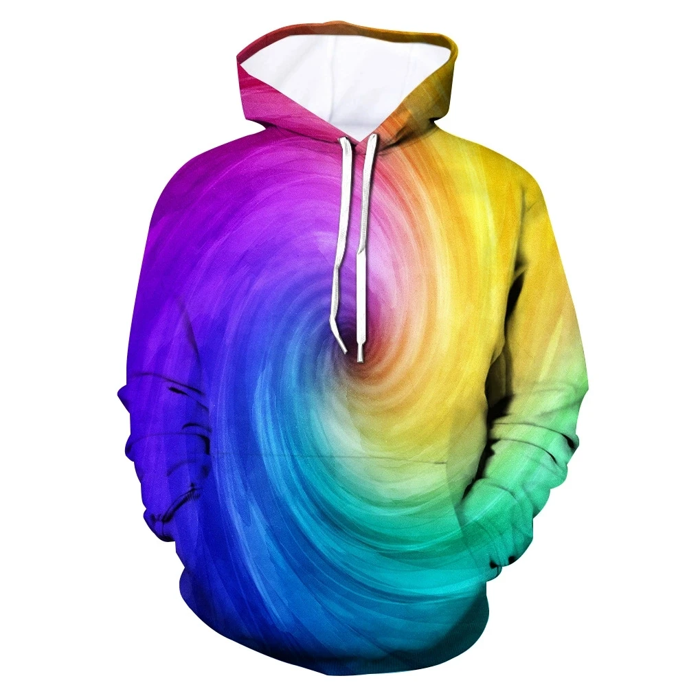 Fashion Abstract Swirl 3D Print Hoodie Men Women Hoodies Streetwear Oversized Pullovers Hooded Sweatshirts Male Tops Clothing