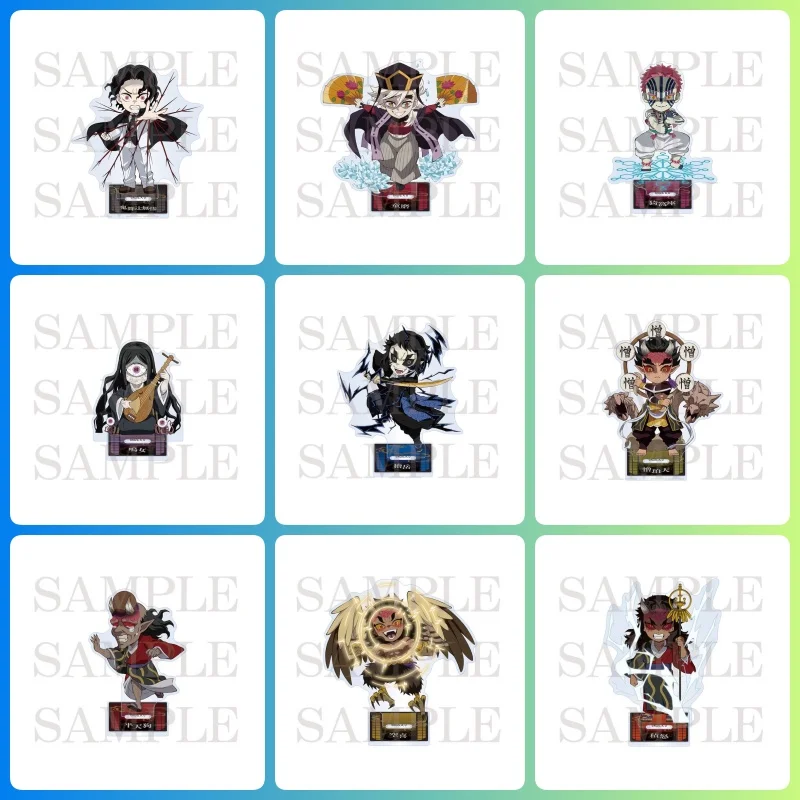 Game Anime Character Acrylic Desk Stand Figure Ornament Double Sided Print With Holder Base Home Decor Keychain