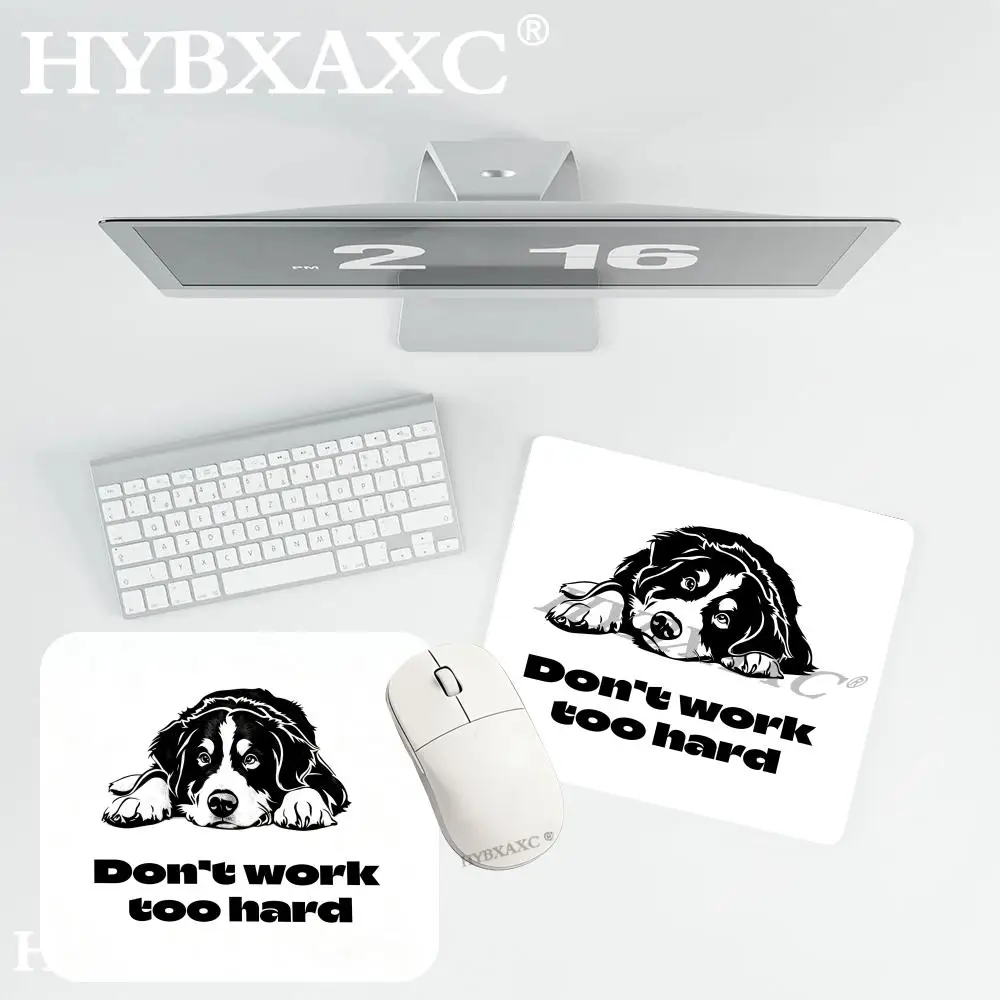 HYBXAXC Bernese Mountain Dog Small Mouse Pad for Office or Home, Modern Mousepad for Work Setup, Computer Accessories