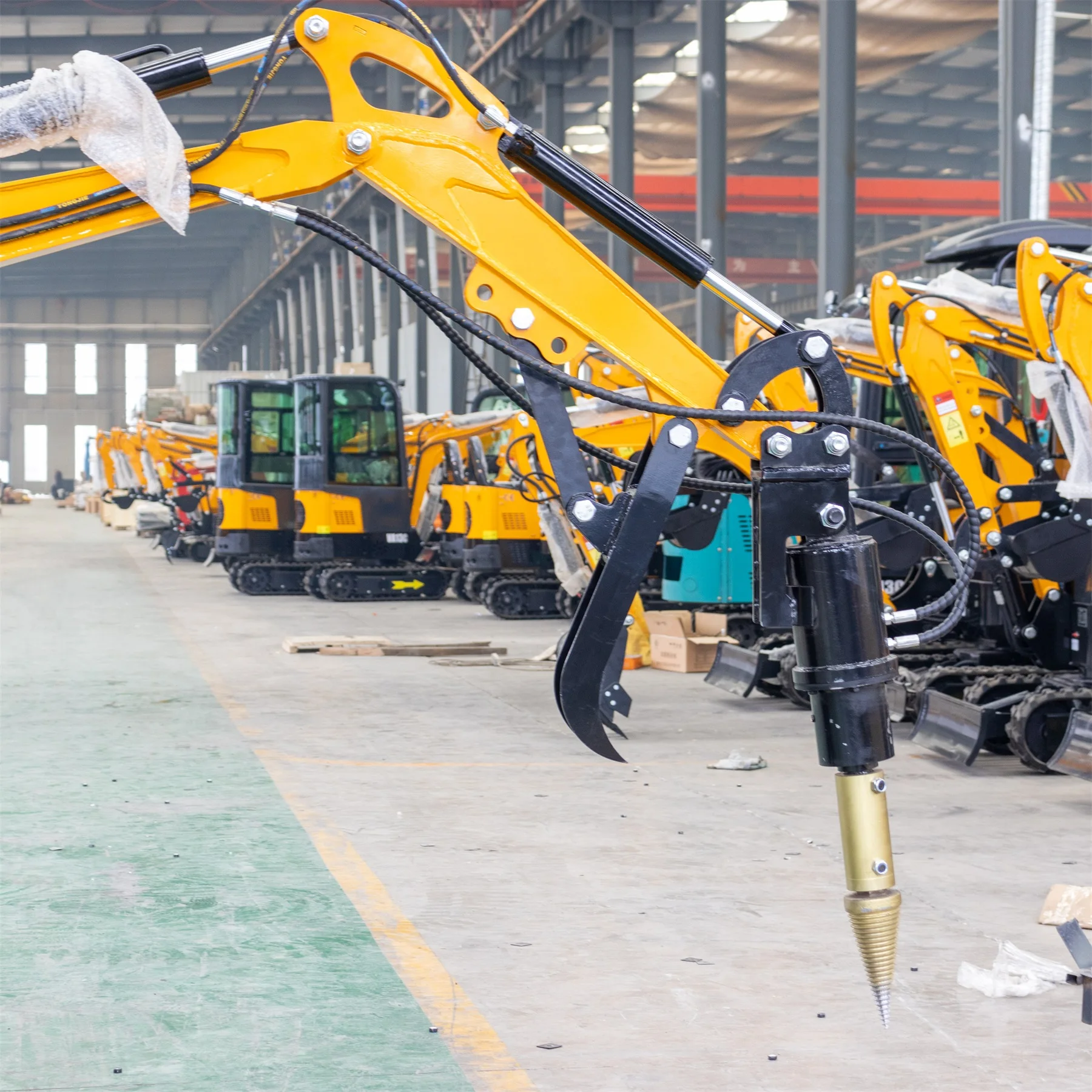 Hydraulic Break Stone Hammer Auger Rake Grabber Thumb for Excavator Attachment Use