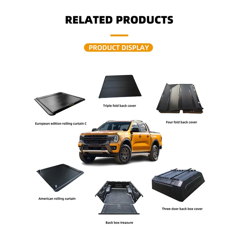 Car Accessories Heavy Duty Weatherproof Hardshell Truck Canopy Bolt-On Exterior Tuning Off-Road for D-Max Hilux