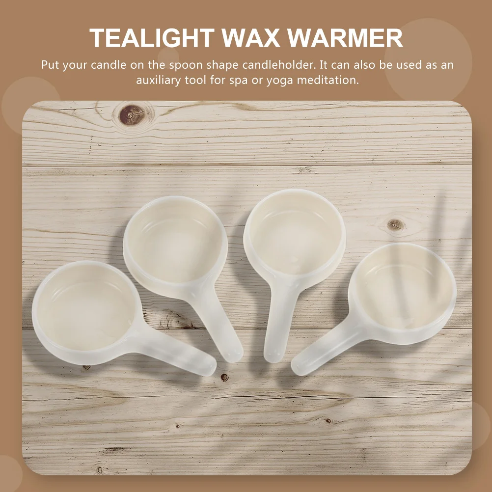 

3Pcs Ceramic Holder Spoon Shape Portable Stands White for Aromatherapy Spa Yoga Meditation Holder