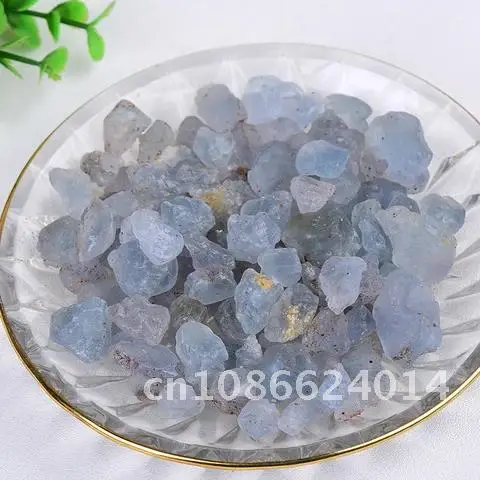 

Natural Crystal Celestite Tumbled Chips 50g Crushed Stone Healing Crystal Jewelry Making Home Decor Or Aquarium Decor