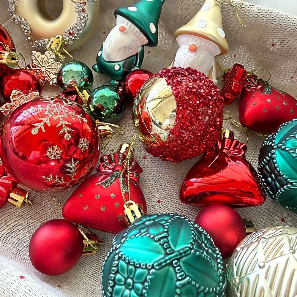 22Pcs/Set Durable 6CM Christmas Ball Shiny Creative Christmas Tree Balls Christmas Pendant Decorations Showcase