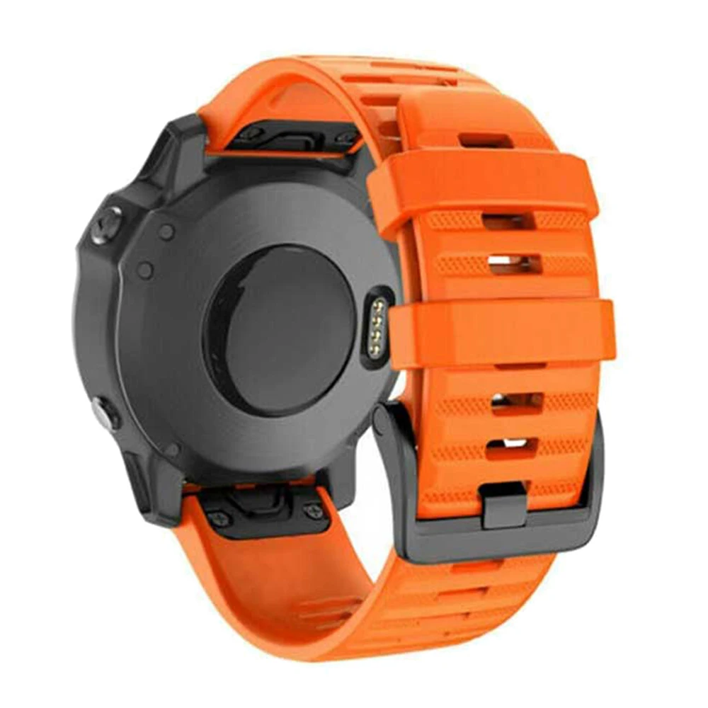 26 22 20mm Watch band For Garmin Fenix 7S 7X 7 6 6S 6X Pro 5 5X 5S Plus 3HR 935 Silicone Bracelet Easyfit Wrist Strap Correa