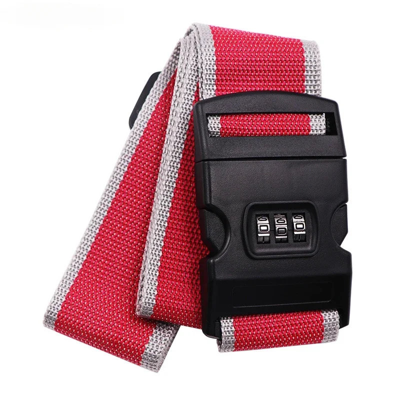 Travel Luggage Strap Adjustable Password Lock Packing Belt Baggage Secure Lock Anti-theft Luggage Strap Bundling Belt Packing