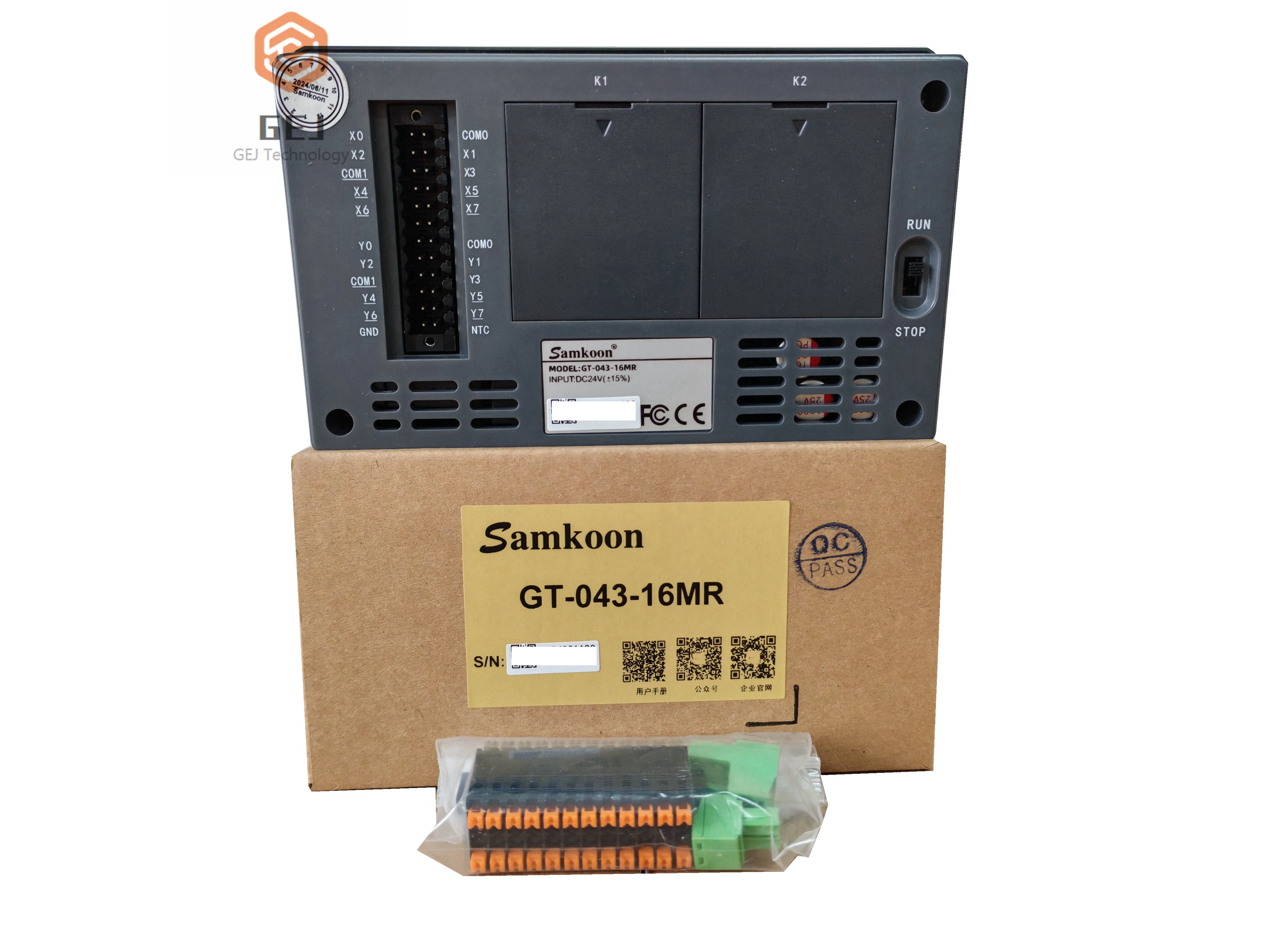 Samkoon HMI+PLC GT-043-16MR GT-043-16MT 4.3 Inch resolution 480*272 pixels Touchscreen All-in-one Machine