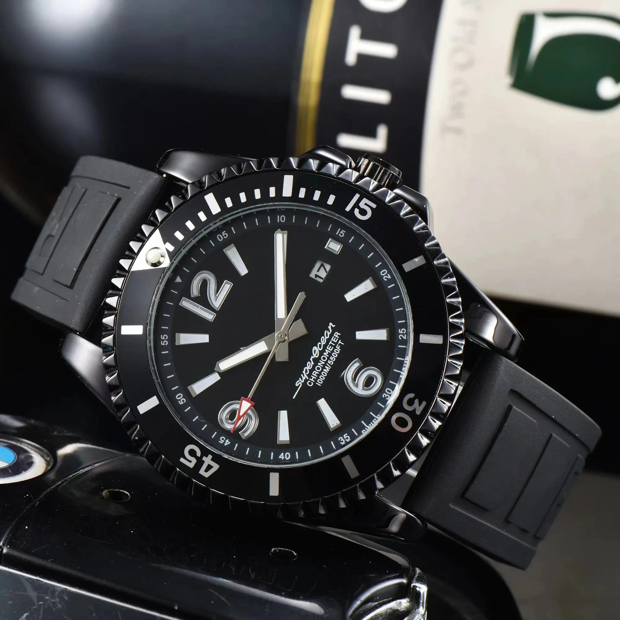 

Original Brand Men's Luxury Watch Fashion Business Sports Calendar Chronograph Religio Masculino Quartz Brei Classic Watch