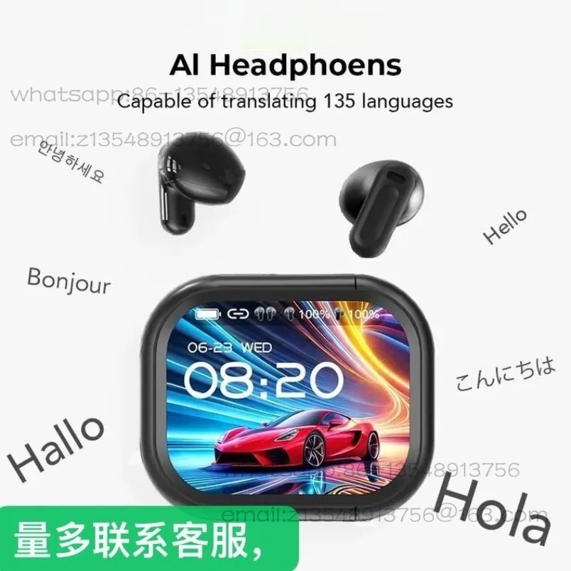 【NE20】Bluetooth V6.0 Earphones AI Translator Earbuds O