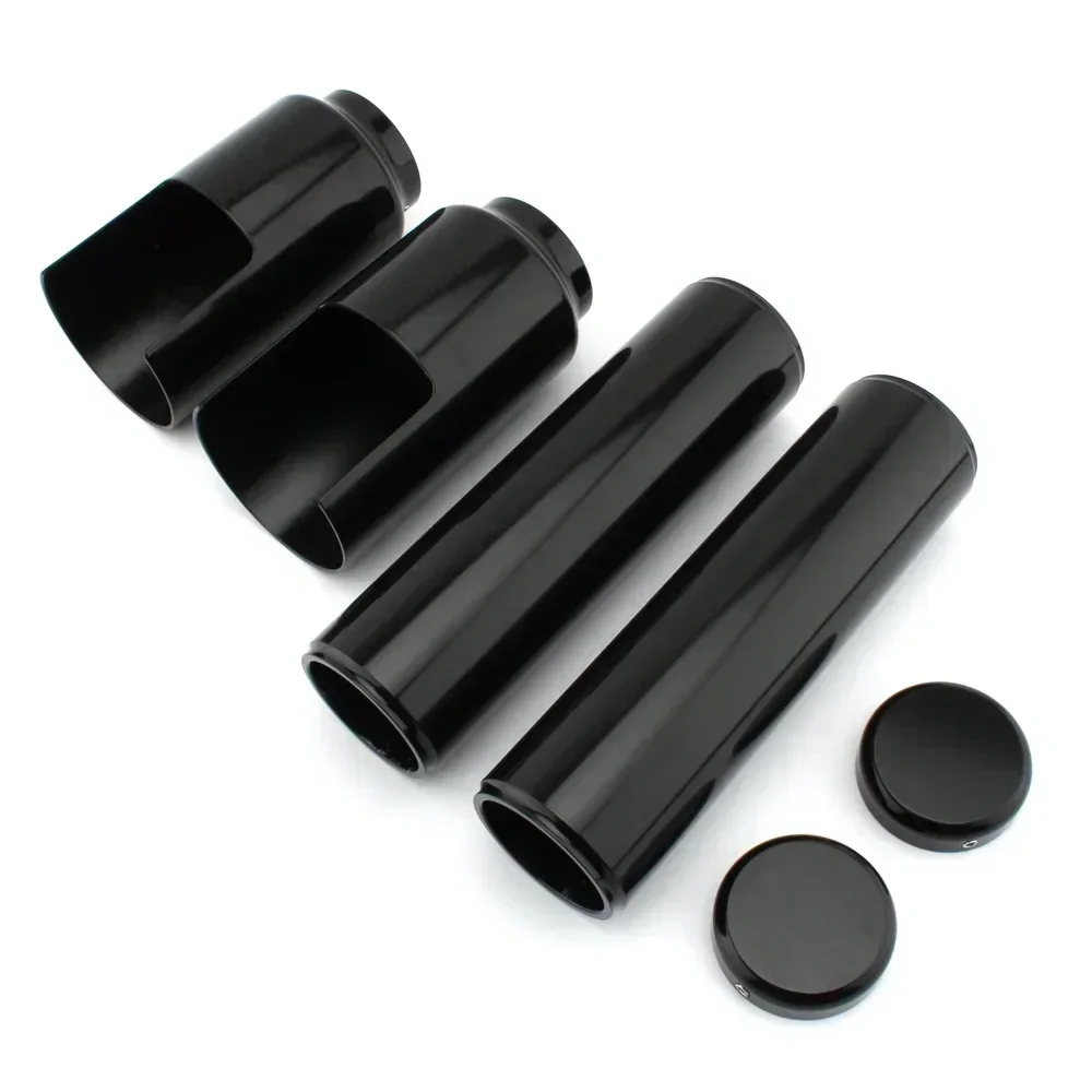 For Harley V-Rod Vrod Muscle Night Rod Special 2007-2011 Motorcycle Black Upper Lower Front Fork Cover Tube Cap Kits Protector