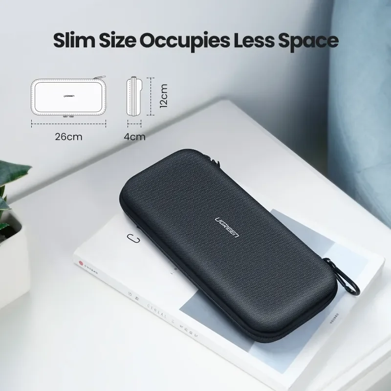 UGREEN Estuche para consola de juegos portátil Bolsa organizadora para interruptores Estuche de material de nailon + EVA