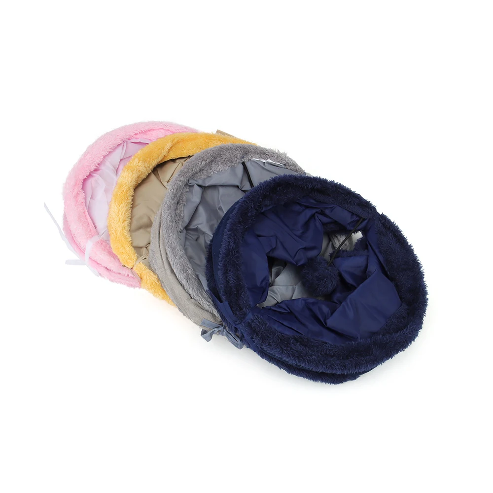 Foldable Plush Cat Tunnel Tent 2