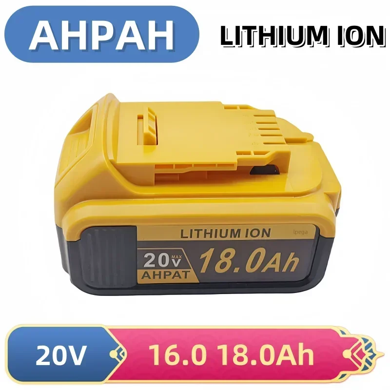 

New 100% Original 18000mAh 20V for Dewalt Power Tool Battery lpega DCB206 20V 18.0Ah Battery DCB206 20V Battery DCB205 DCB204-2