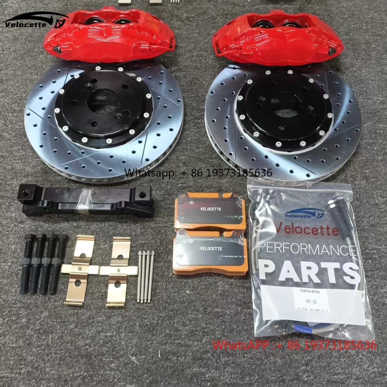 

High Performance F50 Racing Brake Kit 4 Piston Calipers 330mm-355mm Brake Disc for VW Golf 7 GTI Lancer Rally Passat Ford