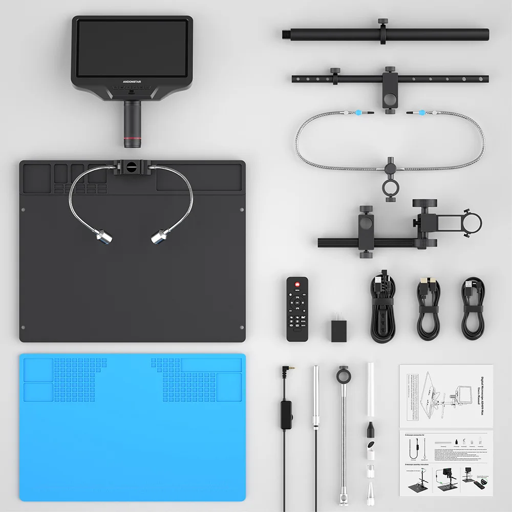 Imagem -06 - Andonstar-microscópio Digital Medida Endoscópio Wi-fi Hdmi 10.1 Uso para Solda Pcb Eletrônica Reparação Telefônica Ad409 Max 2024