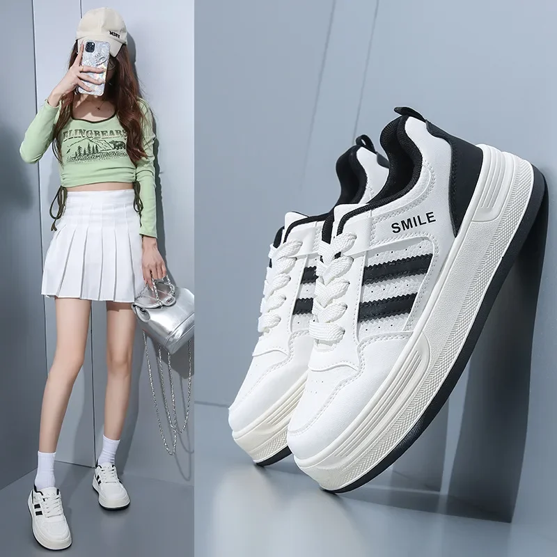 

Повседневная обувь для женской спортивной обуви, износостойкая, дышащая, белая, простая для тенниса