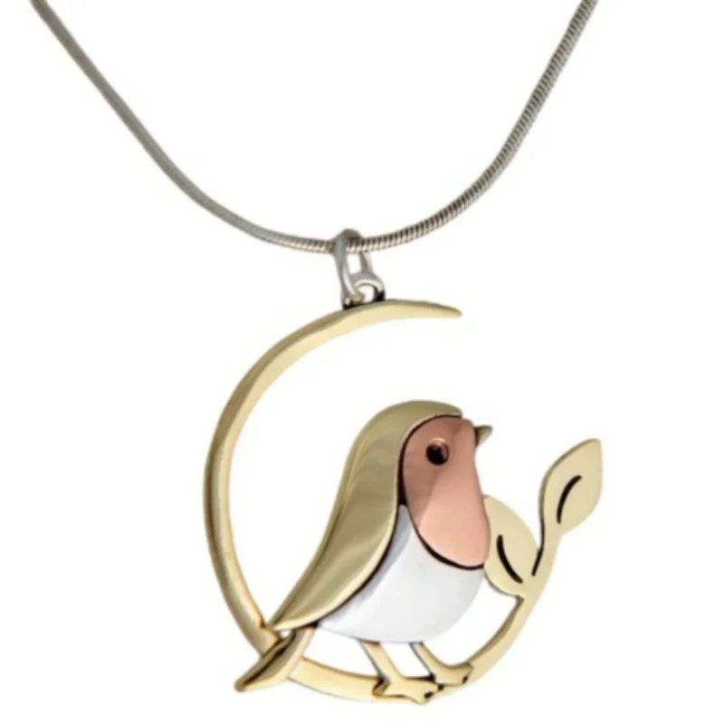 Wild Animal Necklace Stainless Steel Hummingbird Necklaces Pendants Cute Eagle Phoenix Swallow Birds Necklace Collares