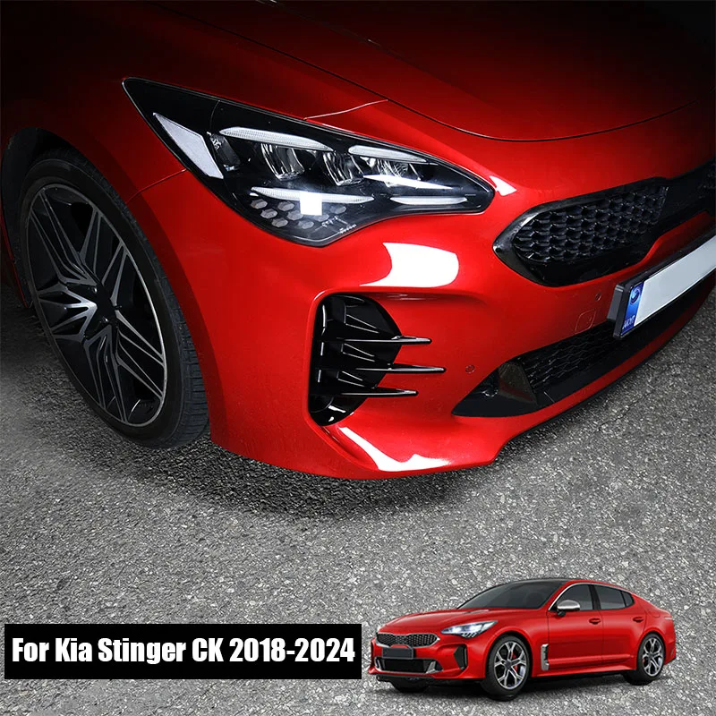 

Для Kia Stinger CK 2018 2019 2020 2021 2022 2023 2024 Материал ABS для декоративных рам передних и задних противотуманных фар
