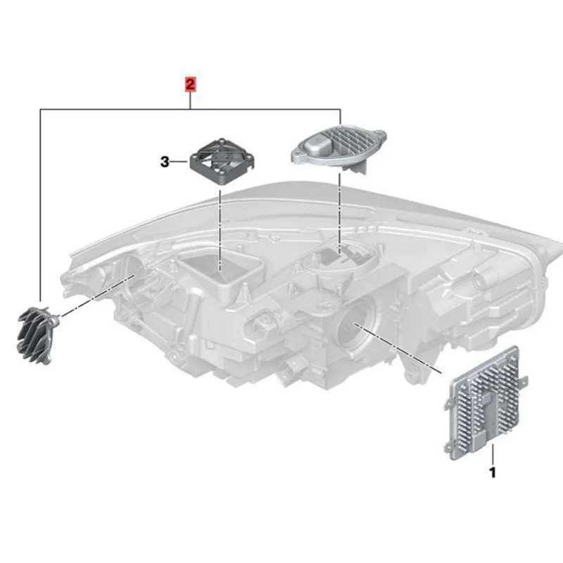 

Reliable-1Pair Headlight LED Module Turn Signal Light Source For BMW 1 2 Series F44 F40 118I 2020-2022 63119448115 63119448116