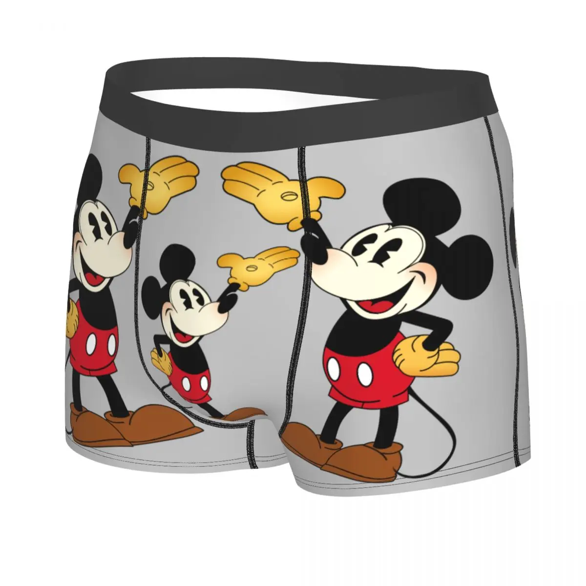 Custom Mickey Mouse Cartoon Boxer Shorts For Homme 3D Print Underwear Panties Briefs Stretch Underpants