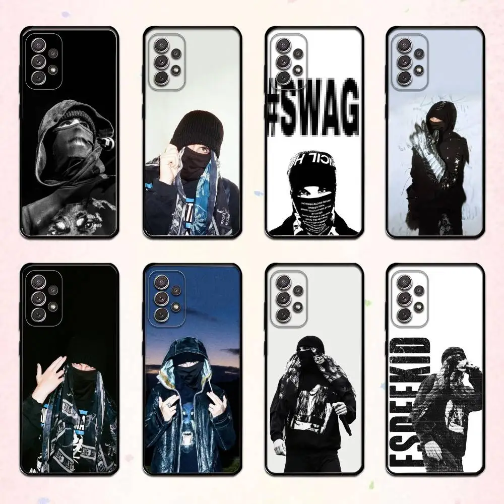 

Masked Rapper E-EsDeeKid Phone Case For Samsung S 25,24,23,22,30,21,10,9,Ultra,Plus,Lite,FE,4,5 G Soft Black Case