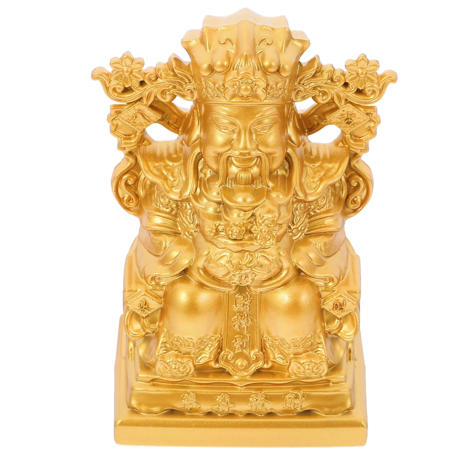 

Chinese Wealth Statue Bronze Sculpture Feng Shui Prosperity Home Office Lucky Ornament Feng Shui Decor