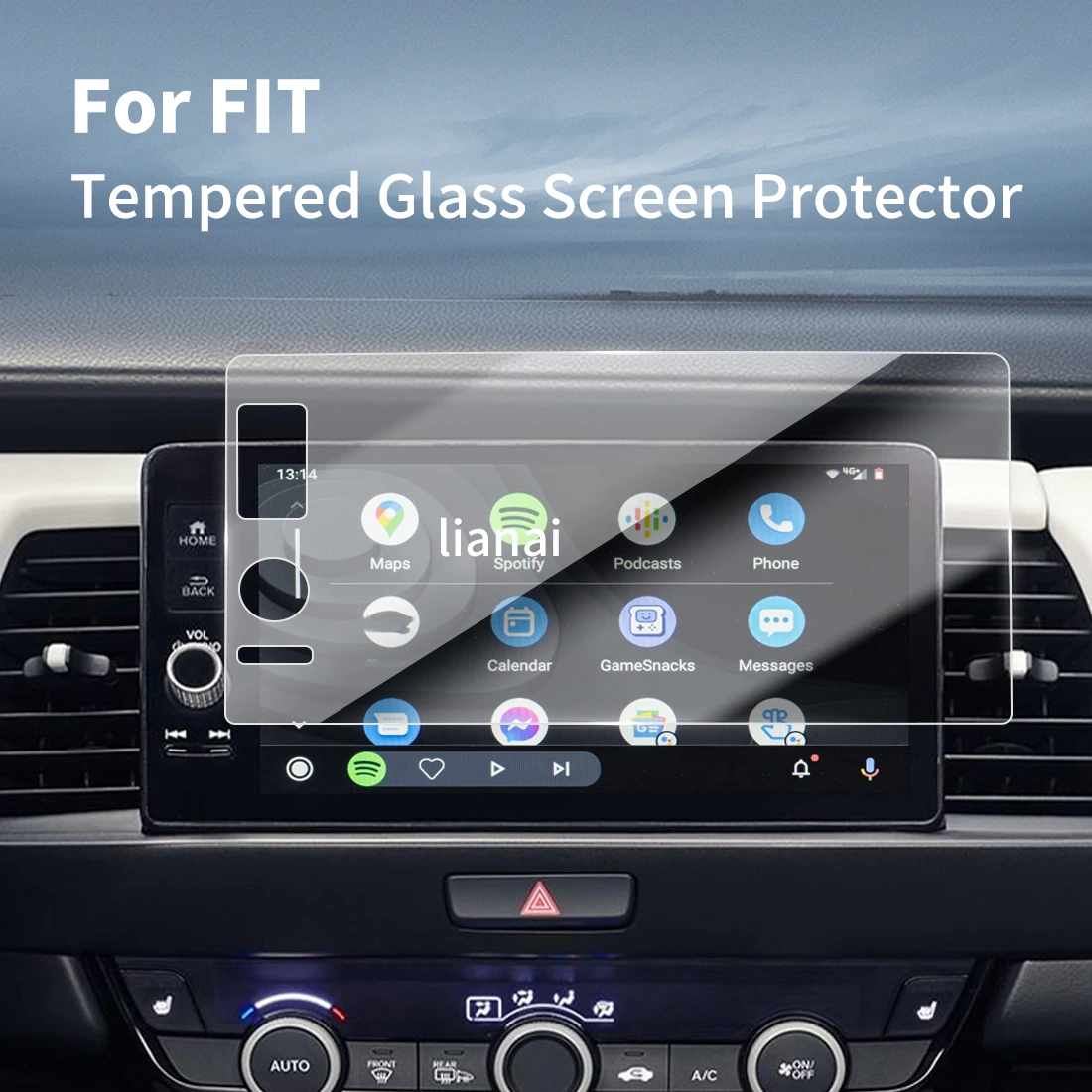 

Carplay Screen Protector Tempered Glass Protective Film Navigator Car Stickers Accessories For 23 HONDA FIT