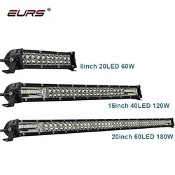 EURS fari a LED per auto Offroad Spot DRL Hi/Lo Beam 3 pollici 40W 3500LM per Niva Jeep Wrangler Lada Offroad UAZ 12V 24V