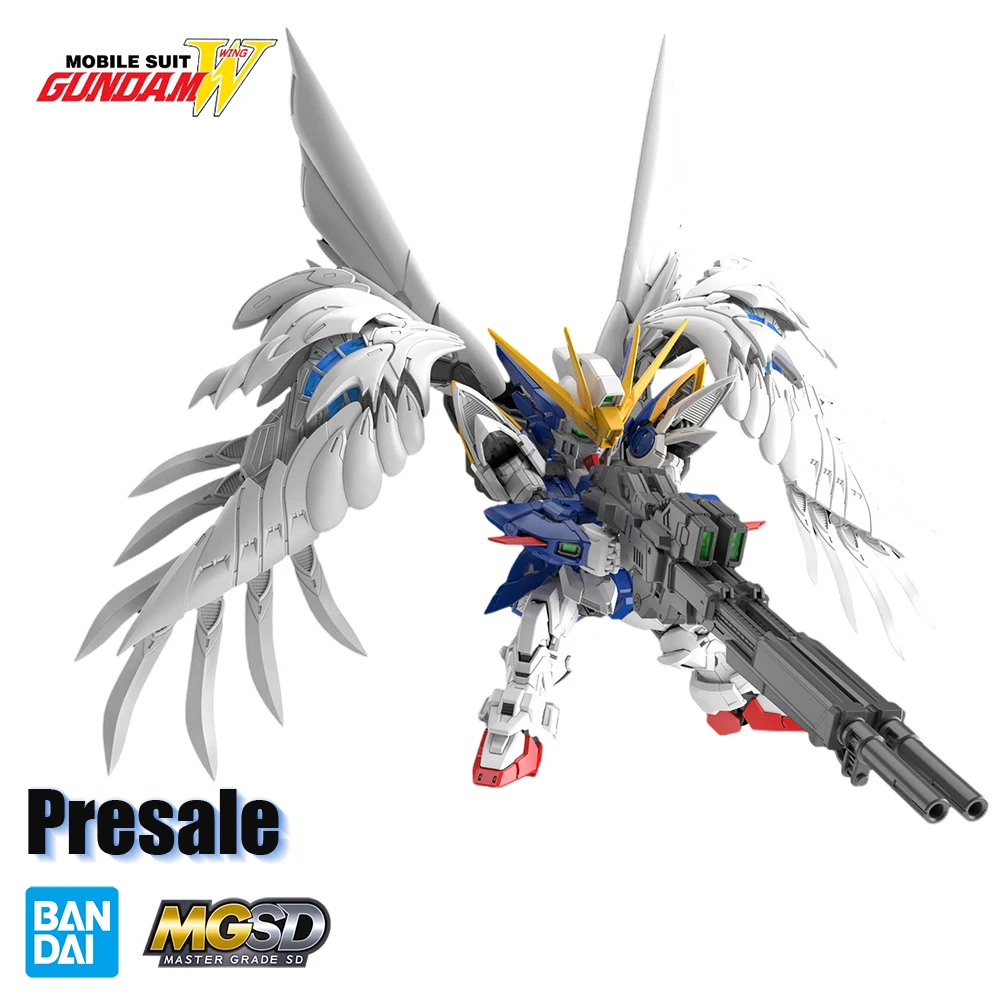 

Presale Bandai Genuine Gundam MGSD XXXG-00W0 W-Gundam Zero Custom Anime Action Figure Assembly Toys Model Decorative Toy Gifts