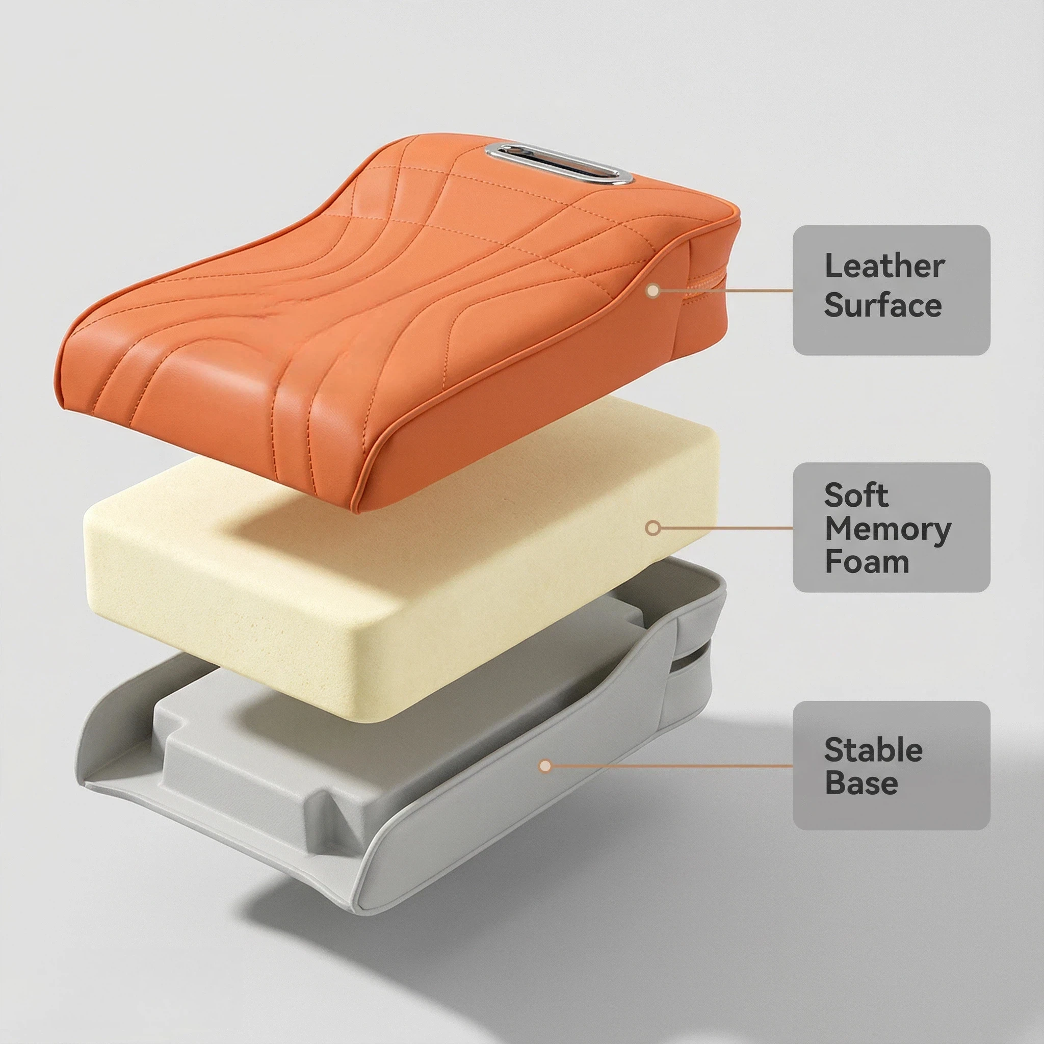 Car Central Armrest Cushion for Formula Leopard Ti3/Bao 5/Bao 8/Ti7 - Thickened Heightened Protective Cover with Tissue Storage 6