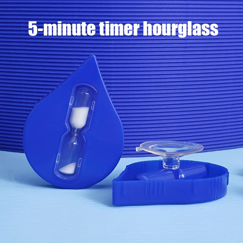 Bathroom Drip Shaped Suction Cup Hourglass Timer Saves Water For 5 Minutes Shower Timer Refuses To Delay