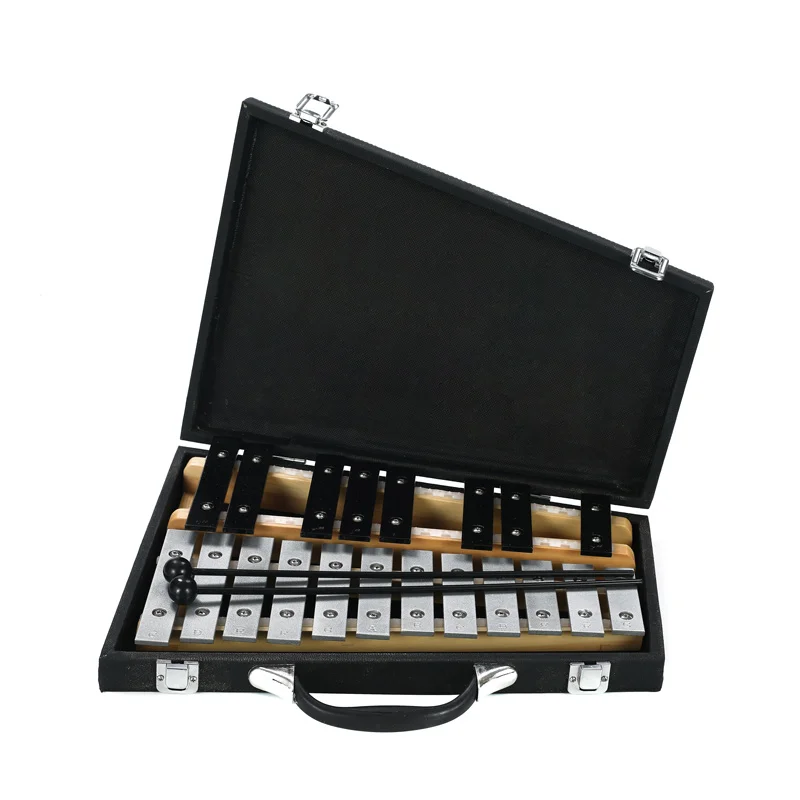 Glockenspiel Xylophone Chinese Online Sales Site 20-Key Metallophone Glockenspiel Percussion Musical Wholesale Metallophone