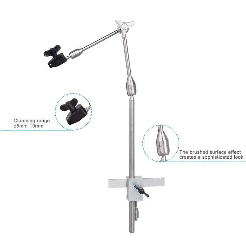 AP03 Stainless Steel 304 Positioning Articulated Arm Camera Holder Instrument Set Machinery Powered