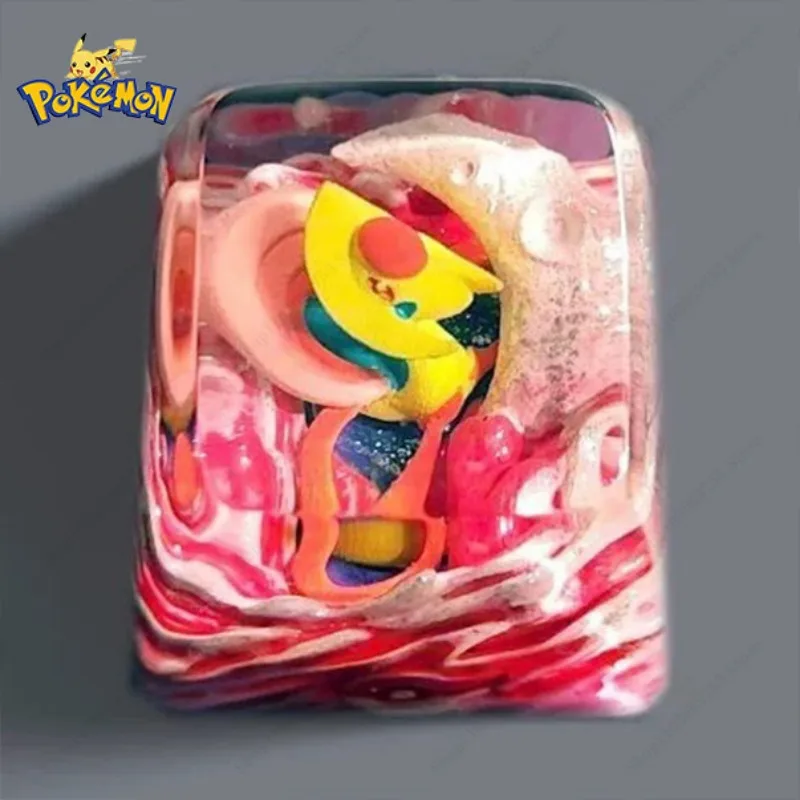 Pokemon Anime Custom KeyCaps Dragonair Cresselia Resin Transparent Keycaps Creative Computer Mechanical Keyboard Keys Best Gifts