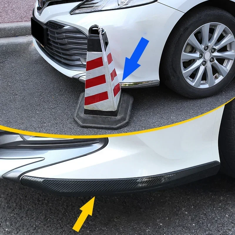 Exterior Styling Accessories Car Bumper Front Lip Corner Cover Trim Protection Strips For Toyota Camry 2018-2020