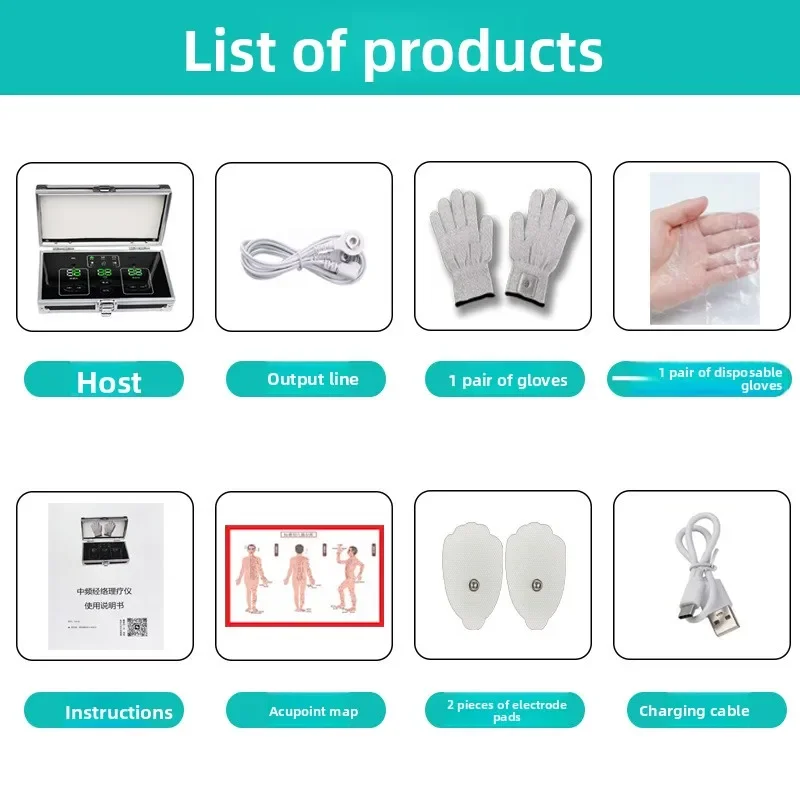 EMS Microcurrent Hand Massage Gloves, Portable Physiotherapy Device for Tenosynovitis Hand Pain Relief & Muscle Relax