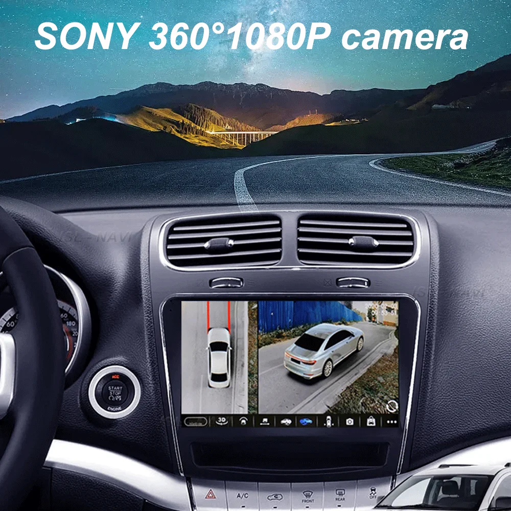 أندرويد 15 ل دودج رحلة JC 2011 - 2020 راديو السيارة لتحديد المواقع Carplay الوسائط المتعددة ستيريو السيارات DSP BT 2din رئيس وحدة لاعب الملاحة #6