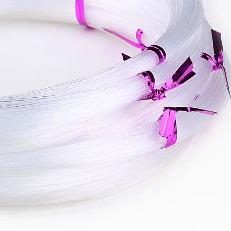 0.4-1.0mm transparent non elastic crystal plastic bead line fishing crystal line small roll