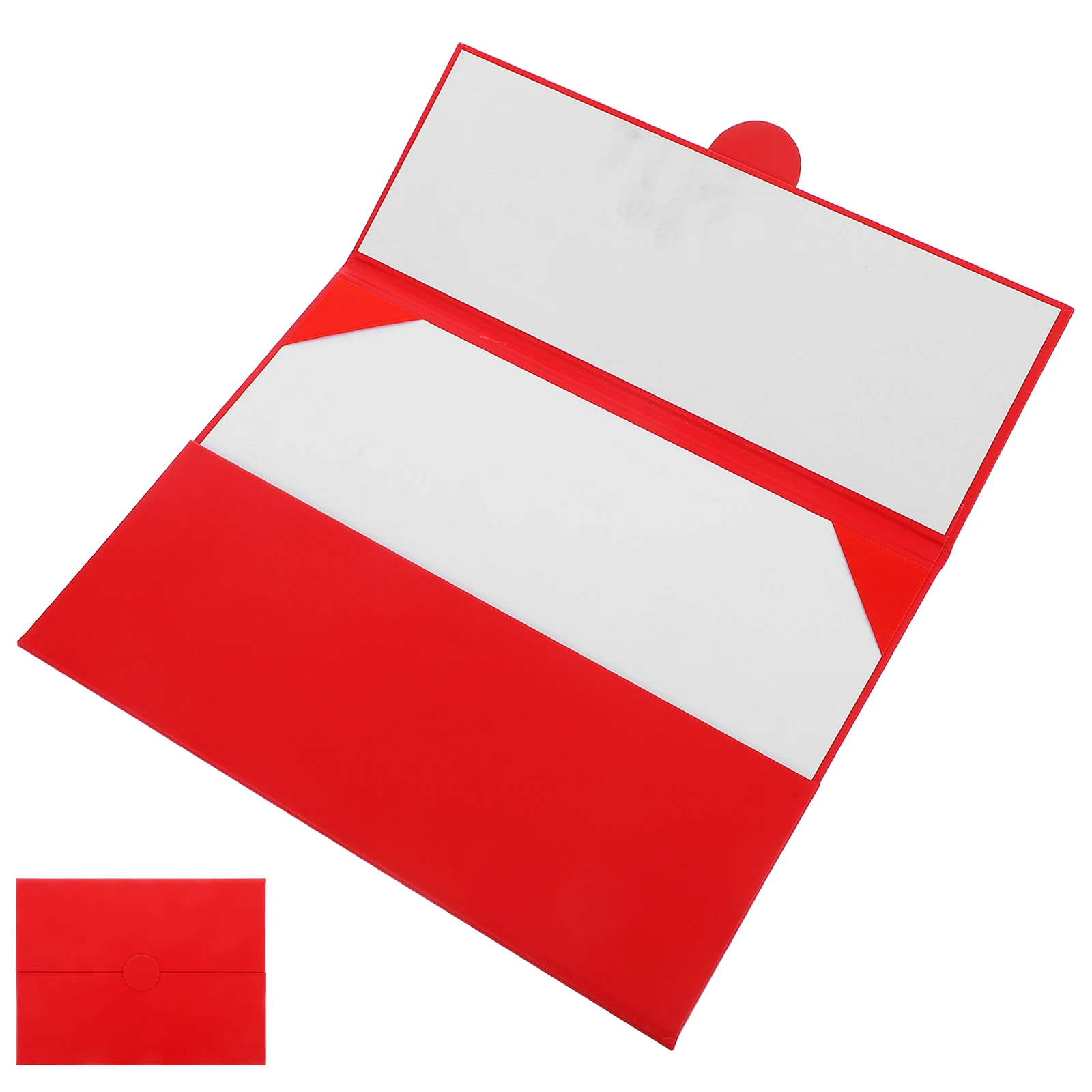 

Graduation Certificate Cover Award Holder Diploma Protector Trifold Document Cover Red Foldable Certificate Holder Wedding