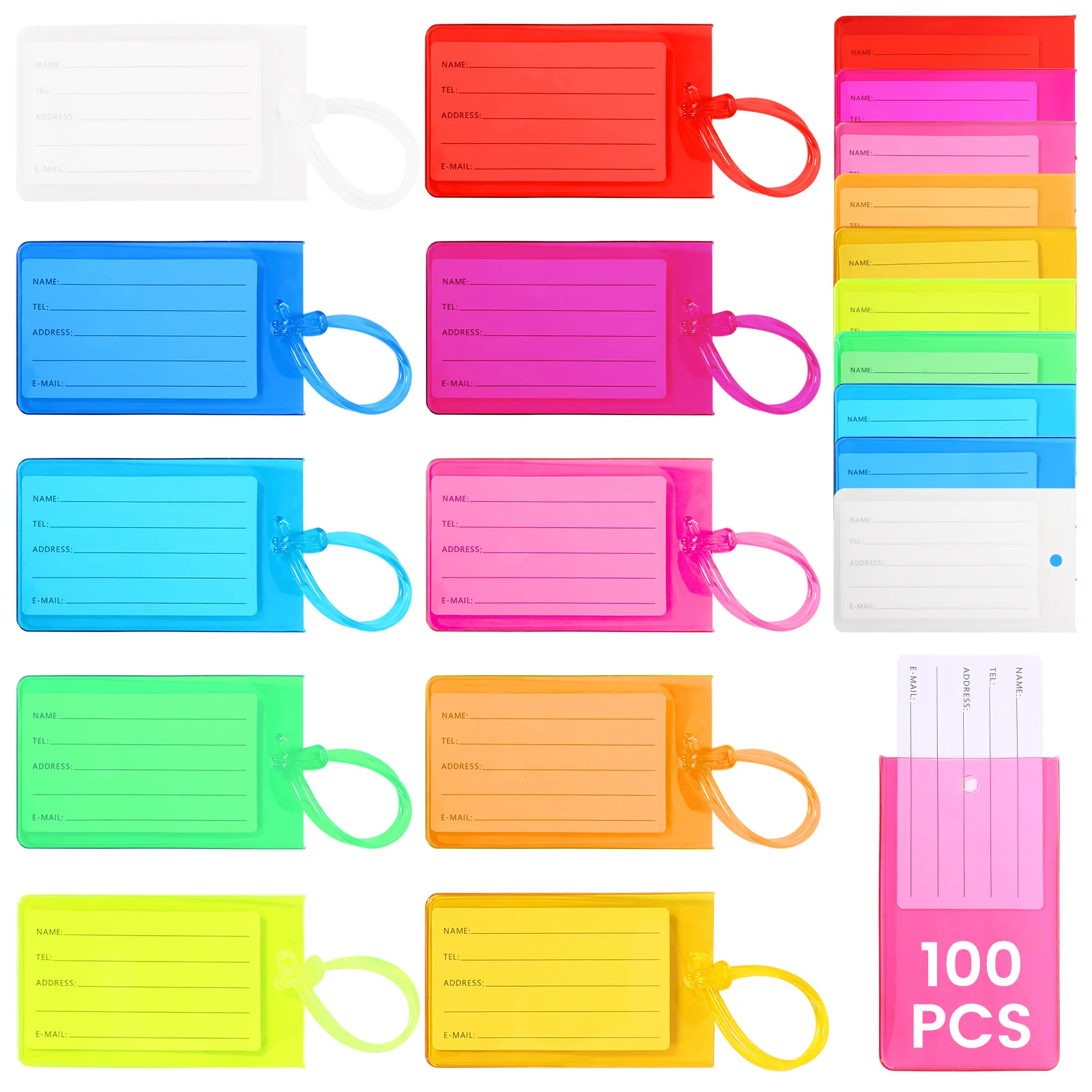 48-100-pezzi-etichette-per-bagagli-in-pvc-impermeabili-flessibili-multicolore-copri-carte-per-valigie-accessori-da-viaggio